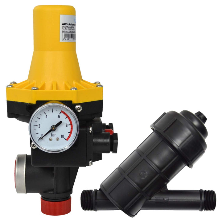 PUMPENSTEUERUNG DRUCKSCHALTER KARTUSCHENFILTER Druckwächter Automatic-Controller Durchflusswächter A