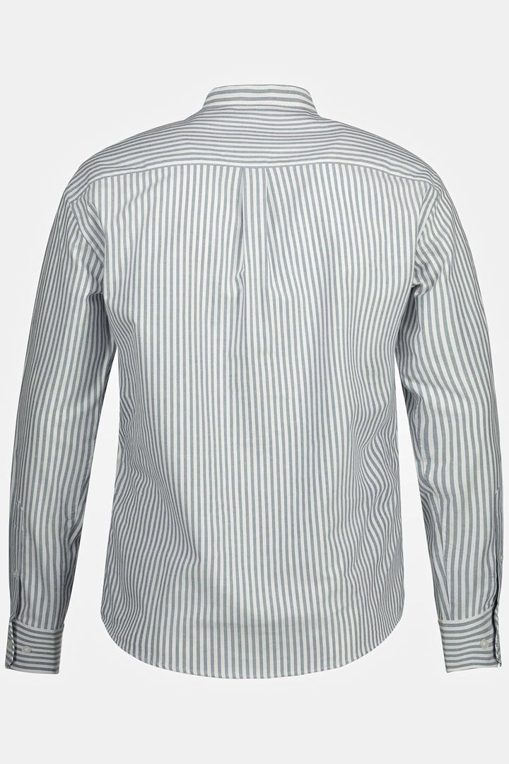 JP 1880 Herren grosse Grössen Übergrössen Menswear L-8XL Oxford-Hemd, Langarm, Buttondown-Kragen, Mo