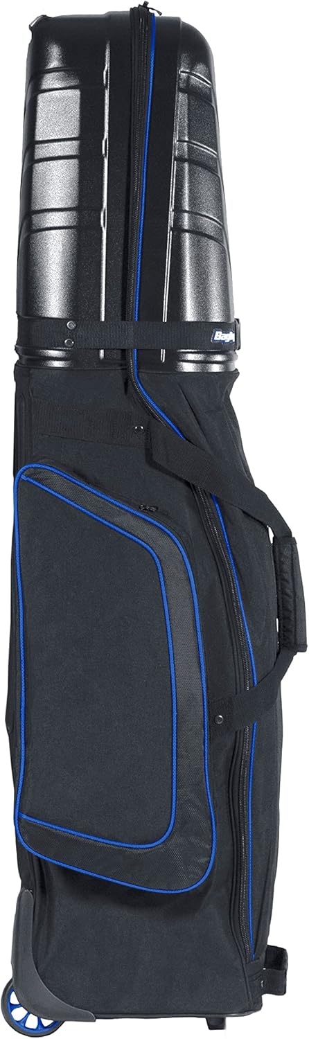 Bag Boy Golf 2018 T-10 Hard TOP Travel Cover Black/Royal/Charcoal, Black/Royal/Charcoal