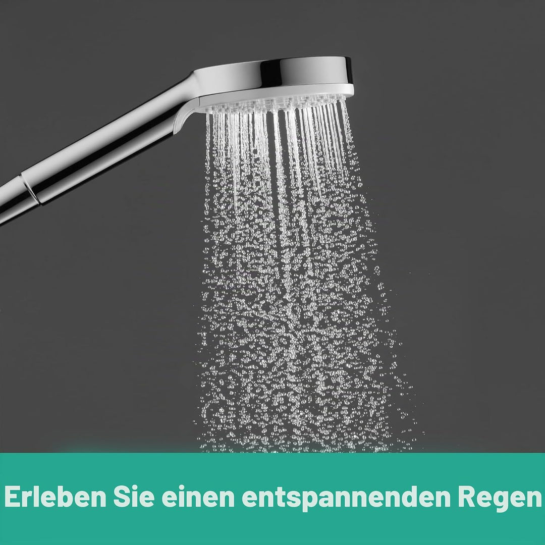hansgrohe Crometta Duschset 0,90m, Weiss/Chrom Weiss/Chrom 0,90m Set 1 Strahlart, Weiss/Chrom 0,90m