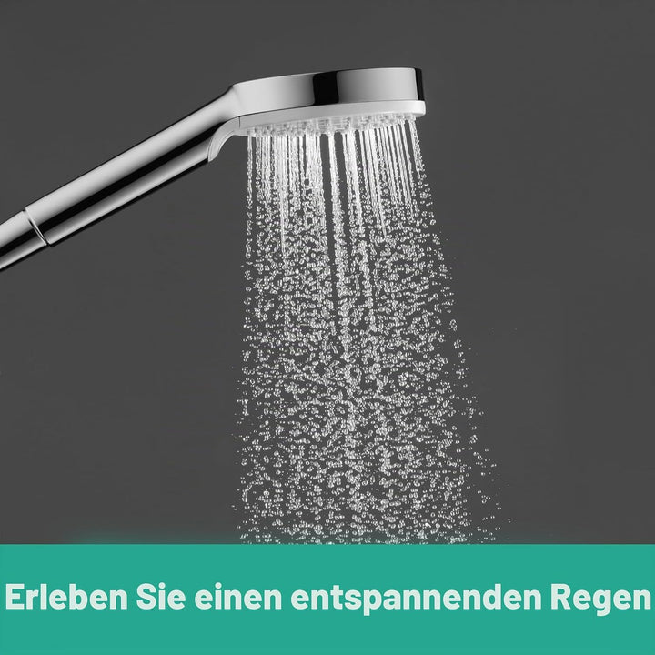 hansgrohe Crometta Duschset 0,90m, Weiss/Chrom Weiss/Chrom 0,90m Set 1 Strahlart, Weiss/Chrom 0,90m