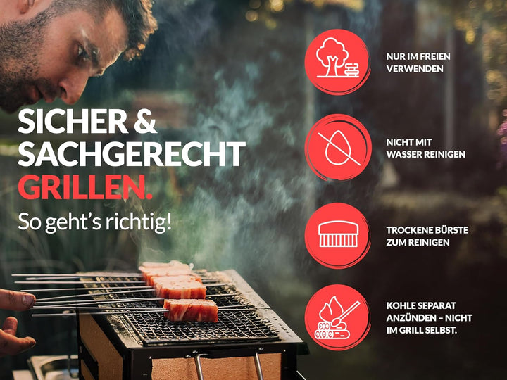 Konro Grill – traditioneller japanischer Holzkohlegrill aus natürlichem Diatomit Sedimentgestein – i