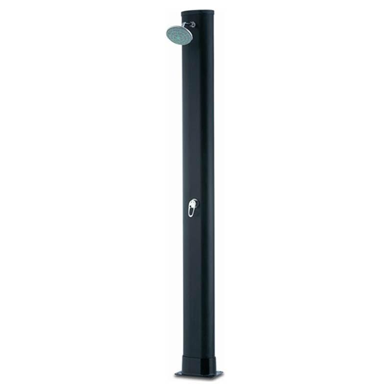 POOL Total Solardusche 35 l Kunststoff Einteilig | Komplett mit Mischer | ABS-Polymer schwarz | Univ
