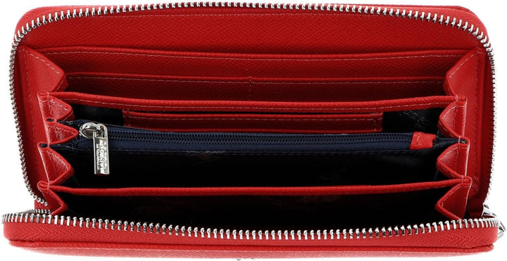 U.S. POLO ASSN. Jones Zip Around Wallet Coral