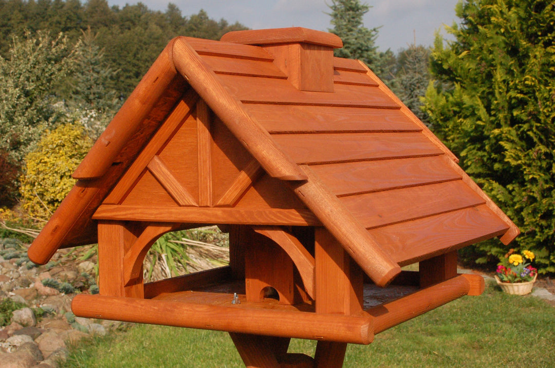Deko-Shop-Hannusch Vogelhaus, Vogelfutterhaus, Vogelhäuschen, sehr robust, behandelt
