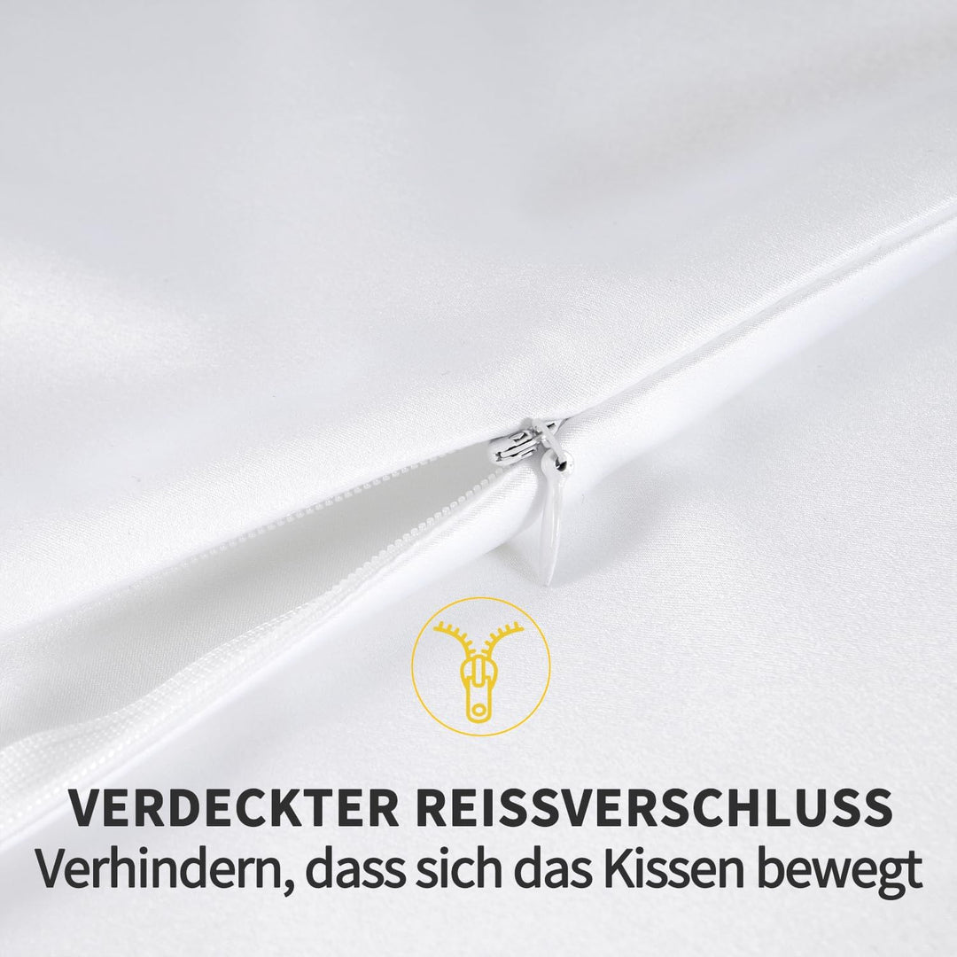 ZIMASILK Kissenbezug aus 100% Seide für Haare und Haut. Doppelseitige 19 Momme Reine Maulbeerseide K