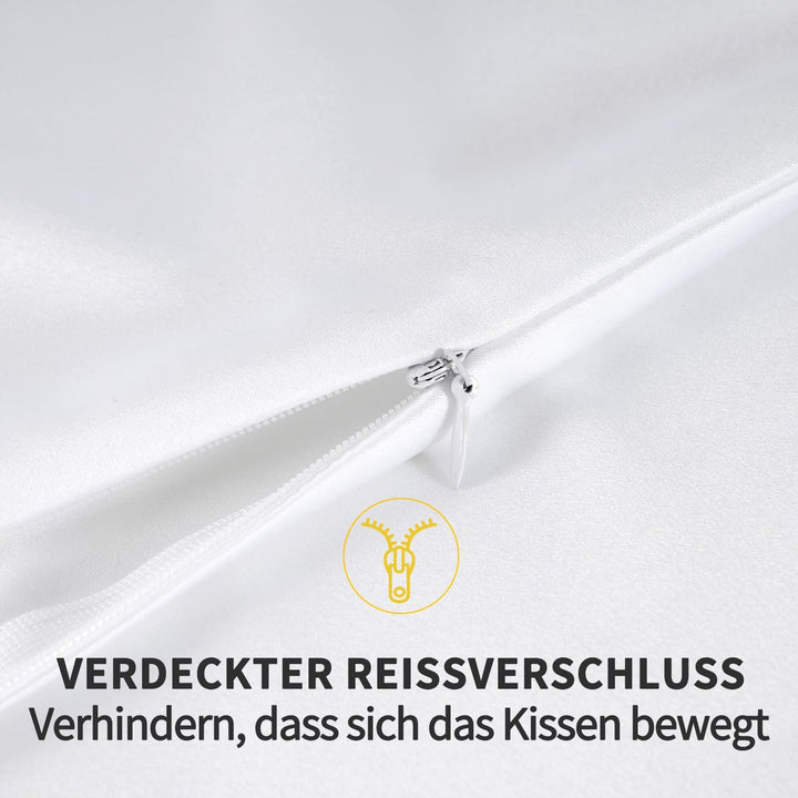 ZIMASILK Kissenbezug aus 100% Seide für Haare und Haut. Doppelseitige 19 Momme Reine Maulbeerseide K