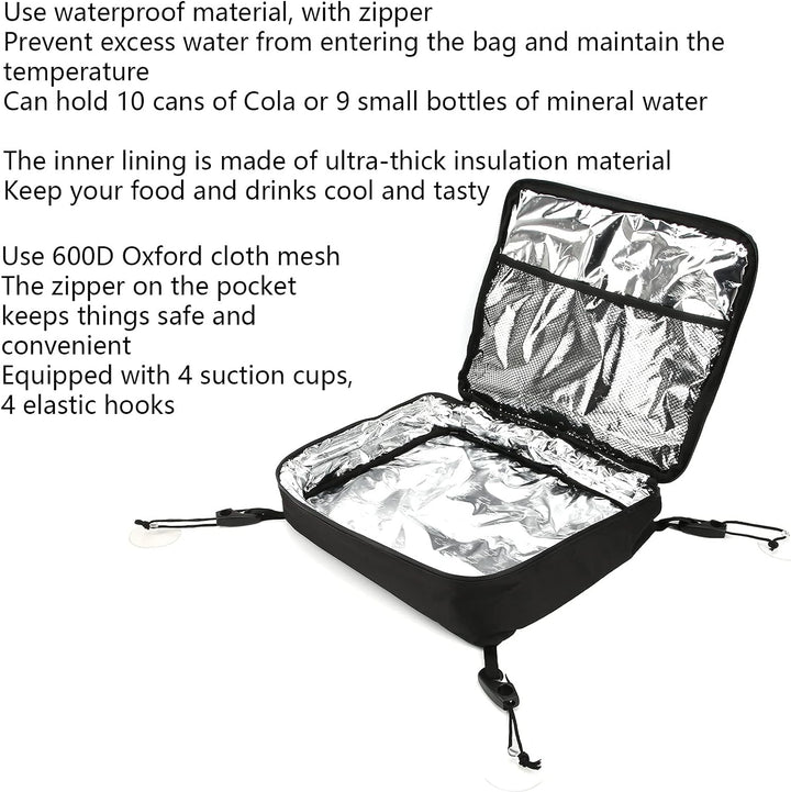 Alomejor SUP Paddleboard Deck Mesh Aufbewahrungstasche Stand Up Paddle Board Deck Saugnapftasche für