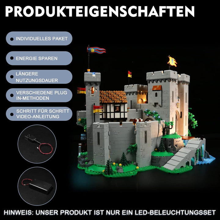 Led Licht Set für Lego Burg der Löwenritter, Led Beleuchtungs Set für Lego 10305 Burg der Löwenritte