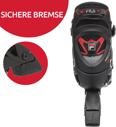 FILA Herren Legacy Pro 84 Inline Skate 45 BLACK/RED, 45 BLACK/RED