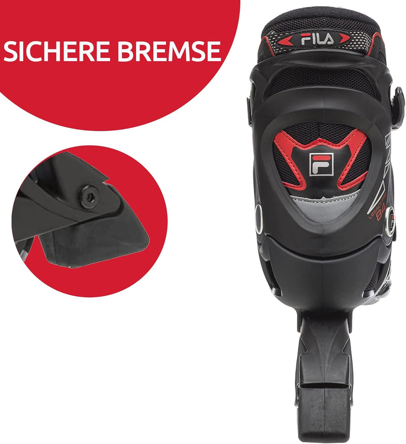 FILA Herren Legacy Pro 84 Inline Skate 41 BLACK/RED, 41 BLACK/RED