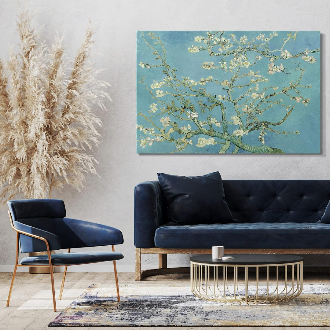 Printed Paintings Leinwand (80x60cm): Vincent Van Gogh - Mandelbaumzweige (1890) 80x60 cm, 80x60 cm