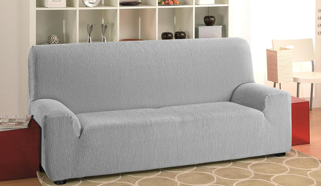 Martina Home sofabezug, Polyester Baumwolle, Grau (Seele), 3 Sitzer 3 Sitzer Grau (Seele), 3 Sitzer