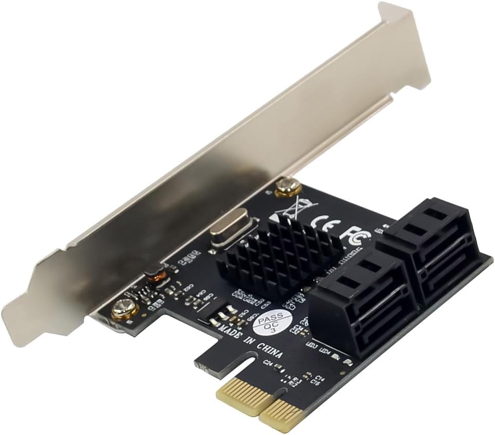 InLine PCIe Schnittstellenkarte, 4X SATA 6Gb/s, Hot Swap, NCQ, Marvell Chipsatz, für SSD und HDD Erw