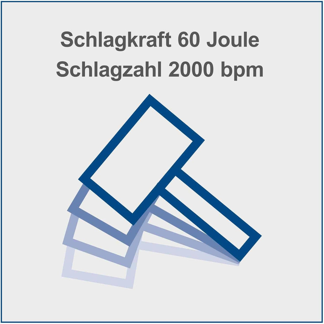 Scheppach Abbruchhammer AB1900 Bohrhammer Betonhammer | 60J Schlagkraft | 1900W Leistung | 390 mm in