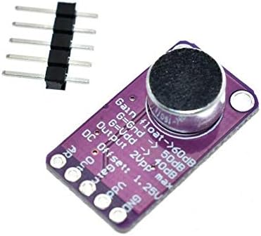 5 Stück MAX9814 Mikrofonverstärkerplatinenmodul Auto Gain Control AGC Elektret