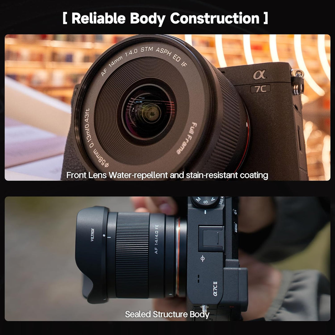 VILTROX AF 14 mm F4.0 Kameraobjektiv Vollformat-Autofokus-Ultraweitwinkel-Festbrennweitenobjektiv (f