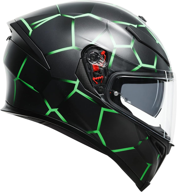 AGV Helm K5 S Vulcanum mit Sonnenblende, GREEN, L L Grün, L Grün