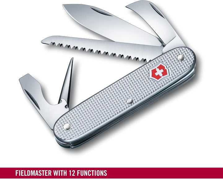 Victorinox Swiss Army 7 Alox, Schweizer Taschenmesser, Multitool, 7 Funktionen, Mit Holzsäge, Stech-