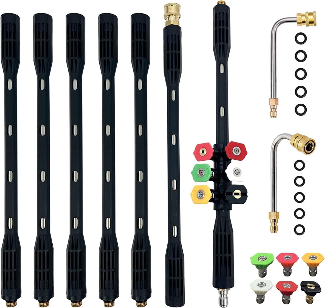 10 Stück Hochdruckreiniger-Verlängerung mit Adapter, kompatibel mit Kärcher K Series, 4000 PSI Tools