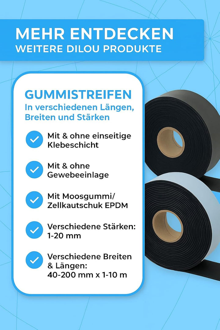 2500mm lang Gummistreifen Vollgummi Hartgummi 80mm bis 200mm breit 20mm dick (2500x150x20mm), 2500x1