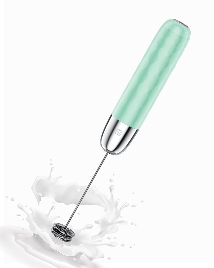 Maestri House Wiederaufladbarer Milchaufschäumer, Elektrischer Hand-Schaumbereiter, Abnehmbarer Edel