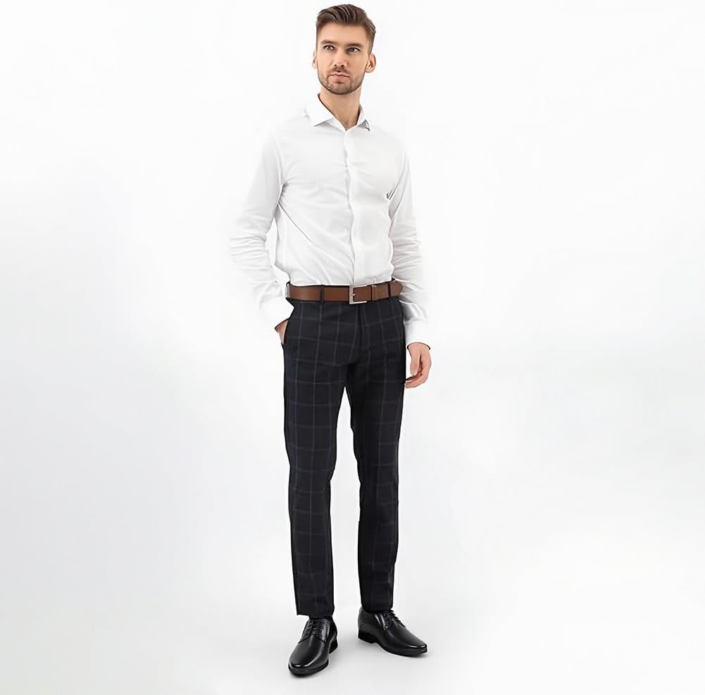 CHAMARIPA Chaussures Rehaussantes de Type Oxford Noir Pour Homme - Hauteur 8 cm-H62D11K011D, 37 EU S