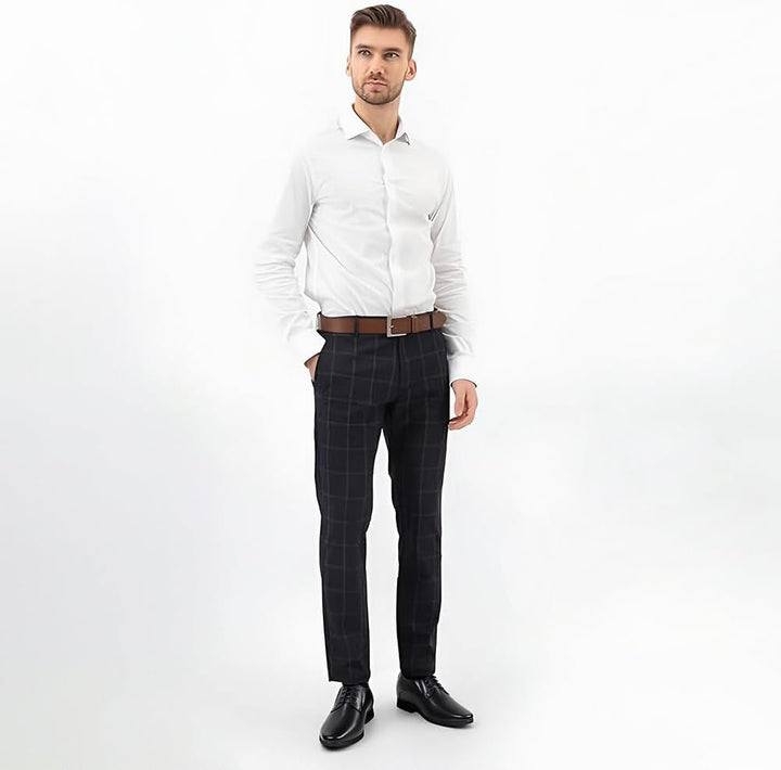 CHAMARIPA Chaussures Rehaussantes de Type Oxford Noir Pour Homme - Hauteur 8 cm-H62D11K011D, 37 EU S