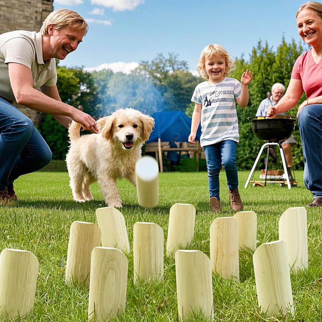 Nummerierte Blockwurfspiele Outdoor Holz Werfen Hof Spiel Stick Holz Spiel Set Klassische Handkisten