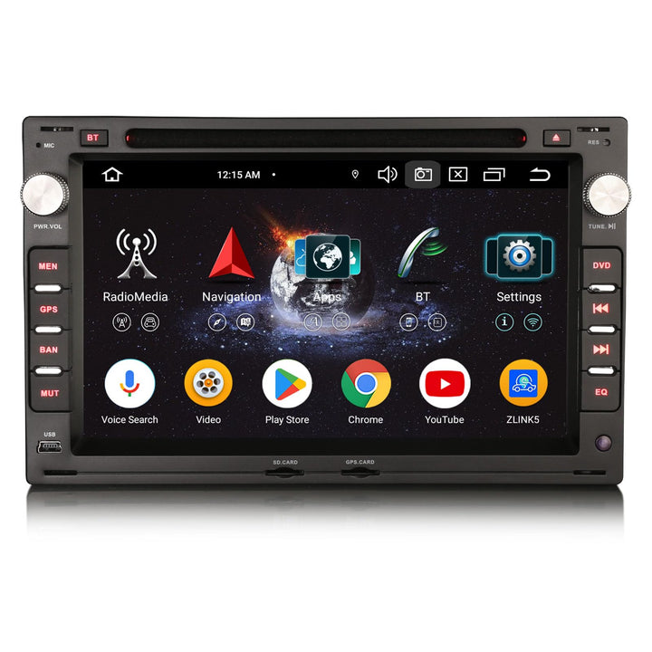 Erisin Android 14 8 Kern 4GB+64GB 2din DAB+ Autoradio Für VW Passat B5 Golf 4 Sharan Polo T4/T5 Jett