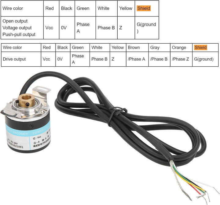 Halbhohlwellen-Encoder, Abz Encoder 3-Phasen-Kompakt für Engineering-Bereiche für Büroautomation(C38