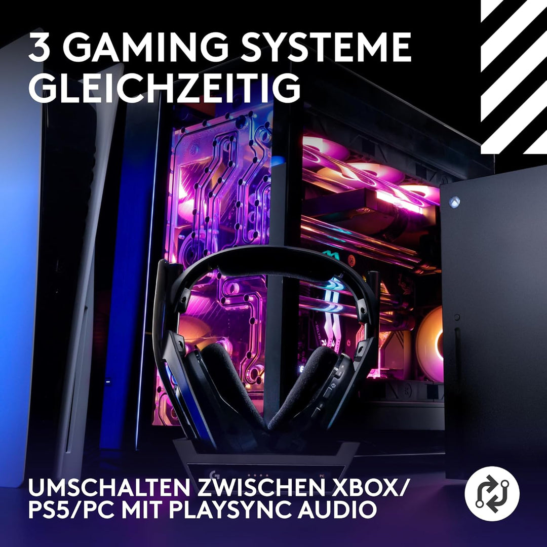 Logitech G Astro A50 LIGHTSPEED kabellose Gaming-Headset + Basisstation (Gen 5), PRO-G GRAPHENE, 3-S