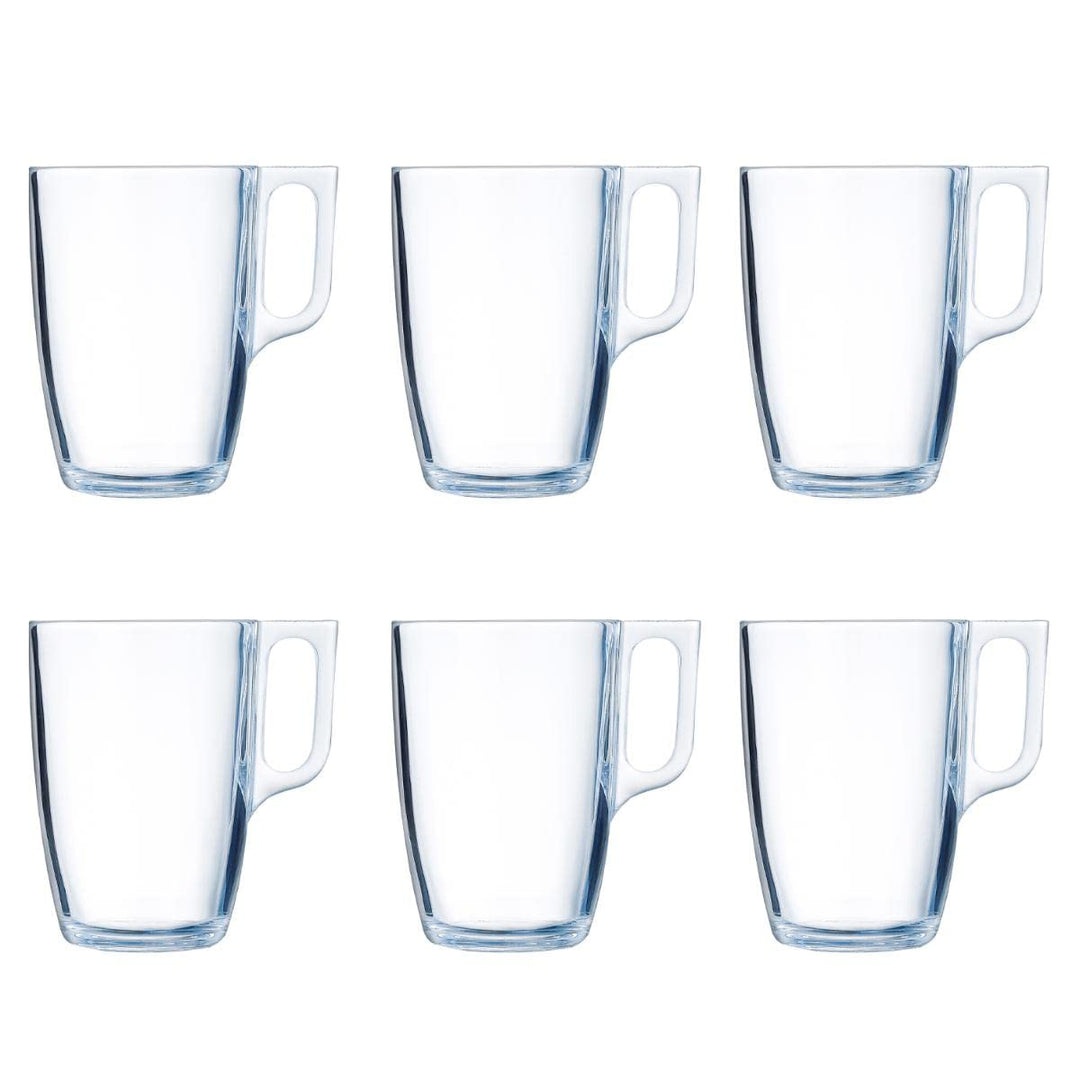Luminarc Kaffeebecher für die Mikrowelle, Glas, 6 Stück 40cl, 40cl