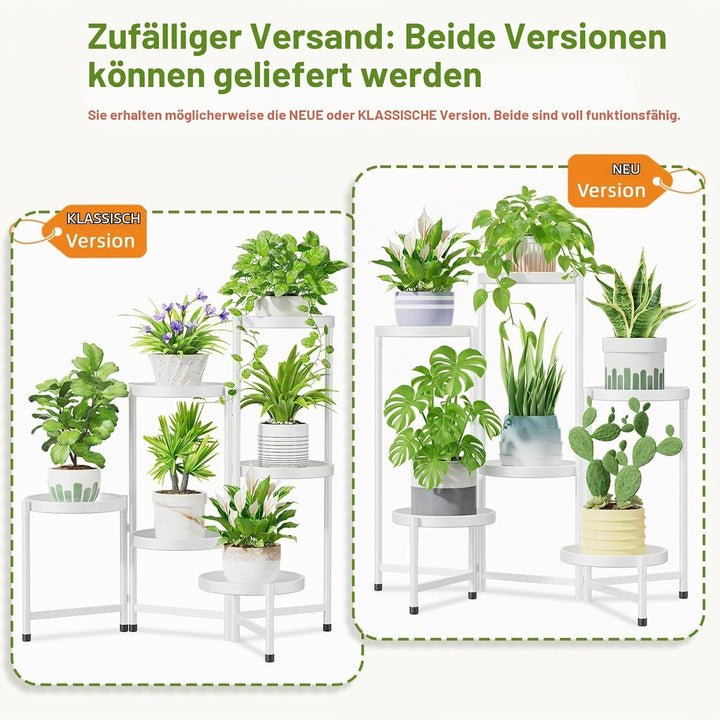 iDavosic.ly Pflanzenständer Metall Gross mit 6 Etagen, Blumenständer Pflanzenregal Blumenregal Indoo