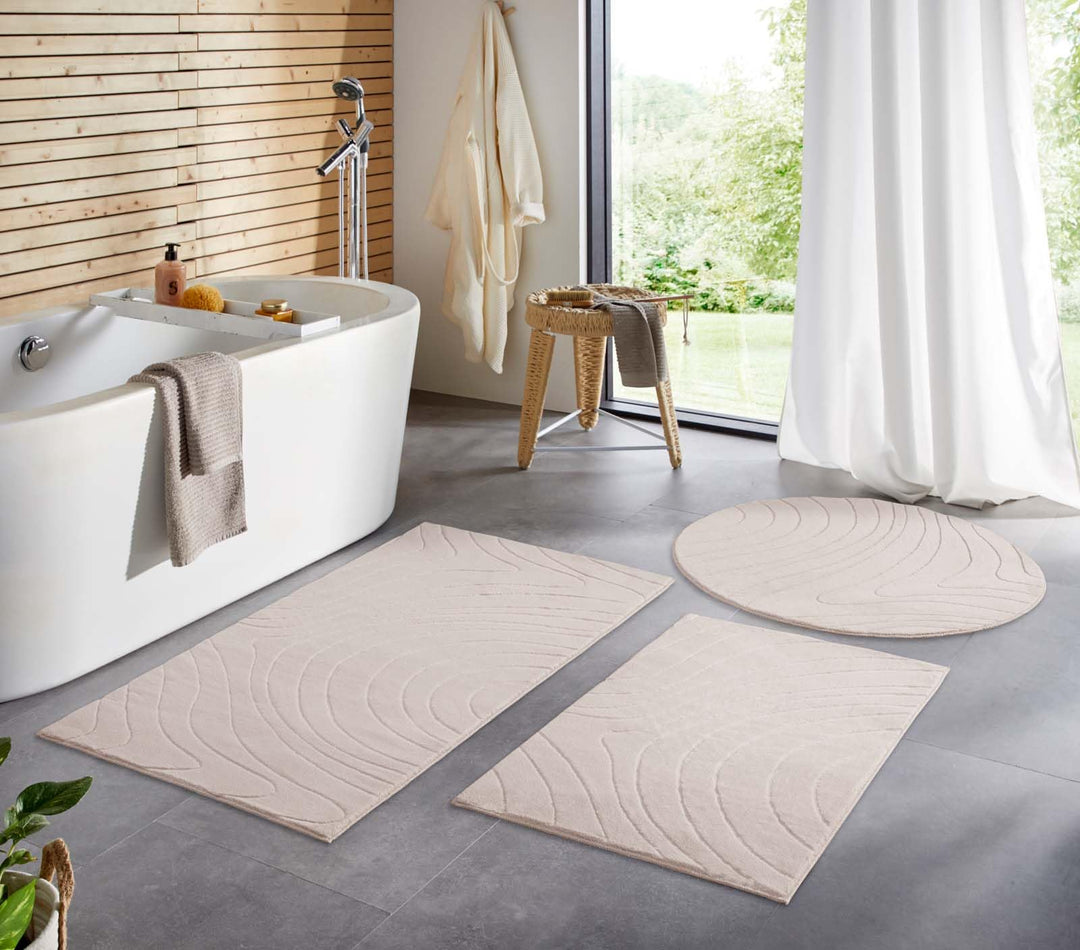 Taracarpet Badematte Badvorleger Homestyle rutschfest waschbar Badezimmerteppich Badewannenmatte, Ba