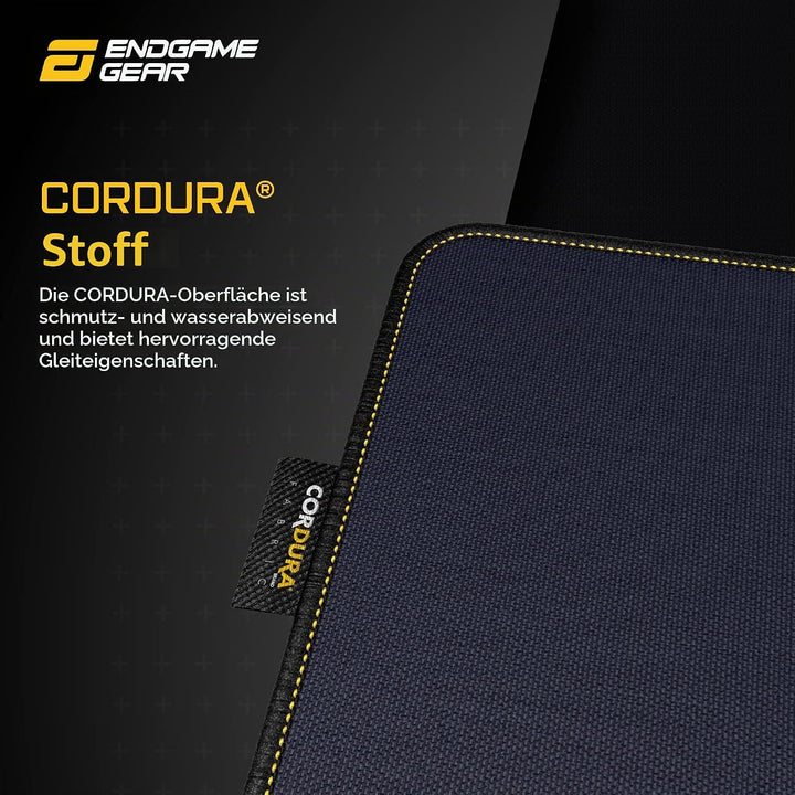 ENDGAME GEAR MPC 890 Cordura XXL Gaming Mauspad - 89 x 45cm - Fransenfreie Ränder - Cordura Gewebe -