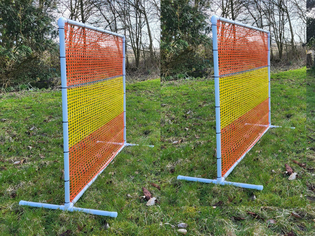 2er Set HOOPERS Agility Zaun/FCI-KONFORM/gelb/orange/Gate/Gatter/Trennzaun, PVC, NADAC Hoopers