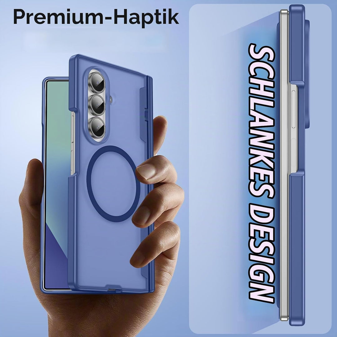 für Samsung Galaxy Z Fold 7 Hülle [Kompatibel mit MagSafe] mit Displayschutzfolie &amp; Scharnier Schutz