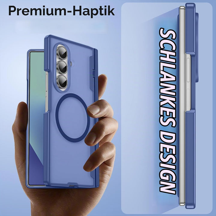 für Samsung Galaxy Z Fold 7 Hülle [Kompatibel mit MagSafe] mit Displayschutzfolie &amp; Scharnier Schutz