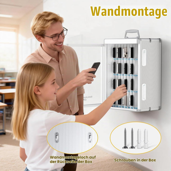 Glosen 36 Handytresore mit 【Universalschlüssel】, Handy-schliessfach aufbewahrungsschrank [Wandmontie