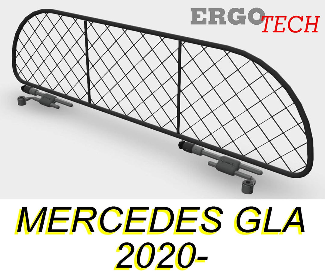 ERGOTECH Trennnetz Trenngitter Hundegitter für Mercedes GLA (ab BJ 2020) RDA65-XS/G, für Hunde und G