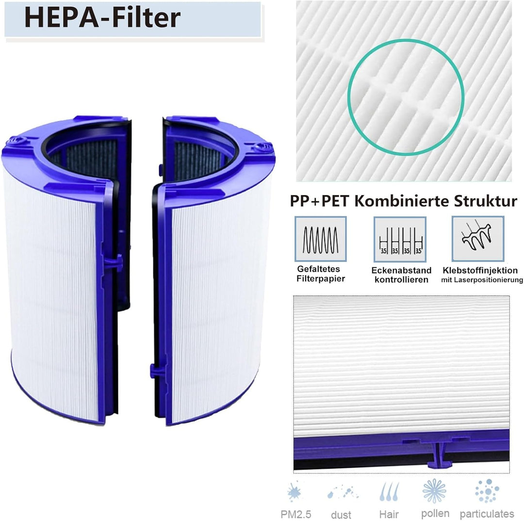 BAMBOOSTA Ersatzteile HEPA Filter Kompatibel mit Dyson PH01 Pure Humidify + Cool, HP06 Pure Hot + Co