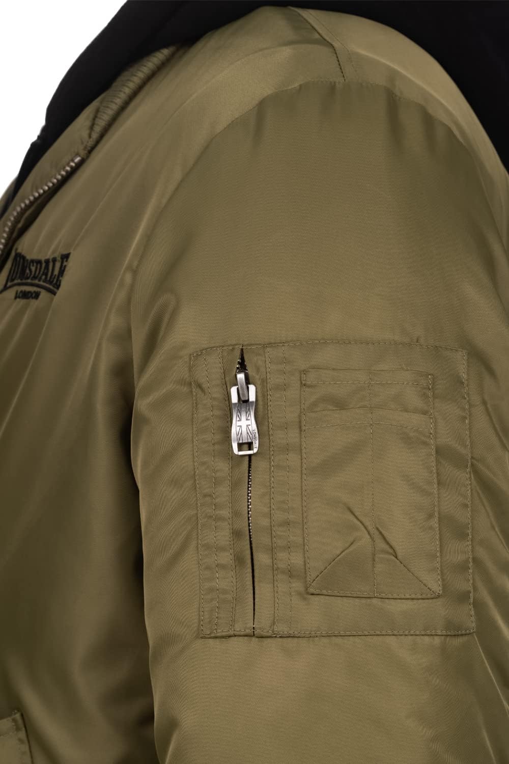 Lonsdale Herren Ballindean Jacke XXL Olive/Black, XXL Olive/Black