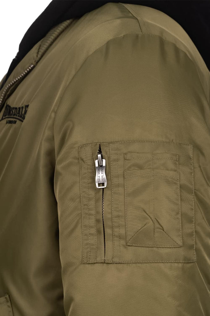 Lonsdale Herren Ballindean Jacke XXL Olive/Black, XXL Olive/Black