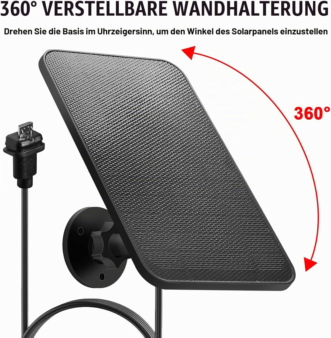 Solarpanel für Blink Kamera Outdoor, 4W Solarpanel kompatibel mit Blink Outdoor Kamera (3rd Gen), Bl