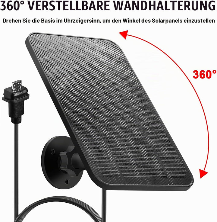 Solarpanel für Blink Kamera Outdoor, 4W Solarpanel kompatibel mit Blink Outdoor Kamera (3rd Gen), Bl