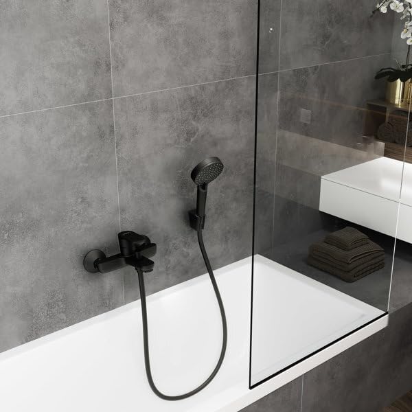 hansgrohe Vernis Blend - Badewannenarmatur Aufputz für 2 Verbraucher, Mischbatterie Badewanne mit Au