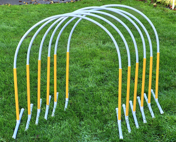 6 x Hoopers Bogen mit Ständer (gelb), Fun-Hoopers