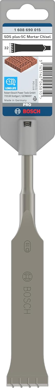 Bosch Accessories Bosch Professional hartmetallbestückter Fugenmeissel SDS-plus (Länge 200 mm), Läng