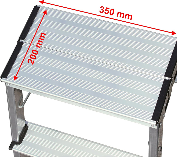 KRAUSE Doppel-Klapptritt Treppy, 2 x 2 Stufen, 130013